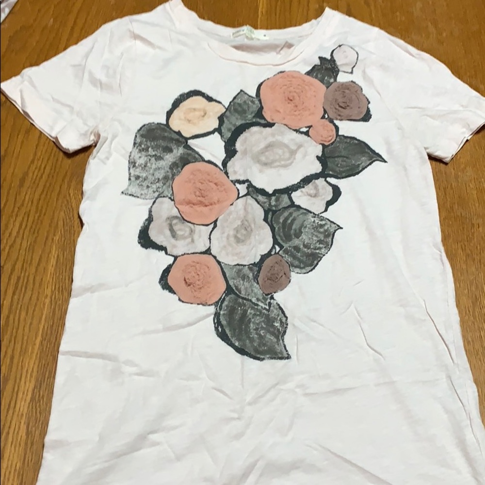 J crew floral graphic tee